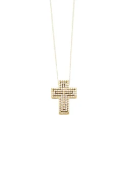 Kreuz-Anhänger mit Brillanten