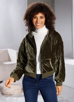 Kurzjacke aus Samt