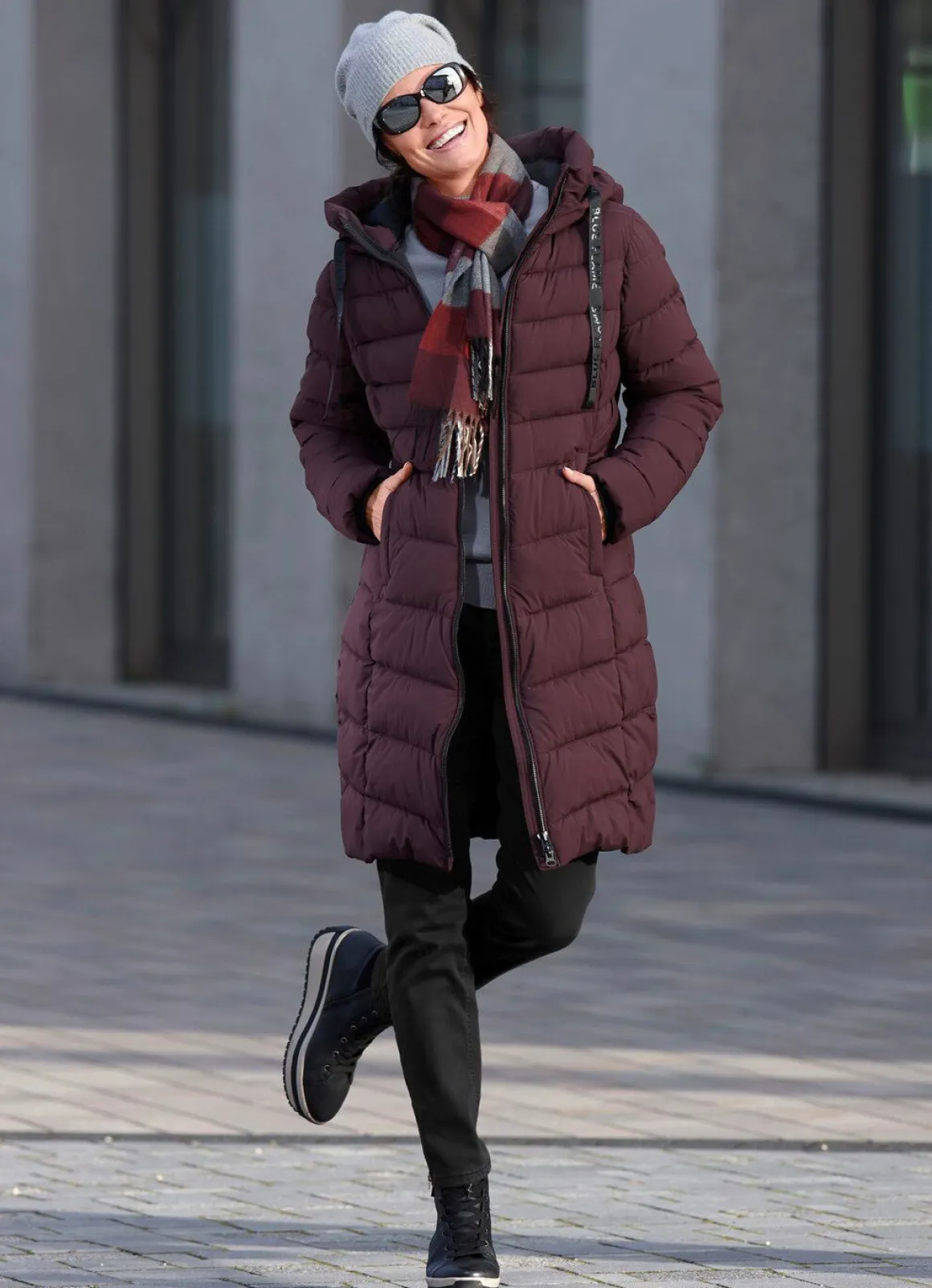 Kurzmantel mit 2-Wege-Zipper