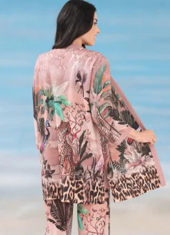 Laurina Blusenjacke mit farbbrillantem Druckdessin