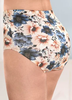 Laurina Dreierpack Slips mit Floraldessin