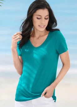 Laurina Shirt mit V-Ausschnitt
