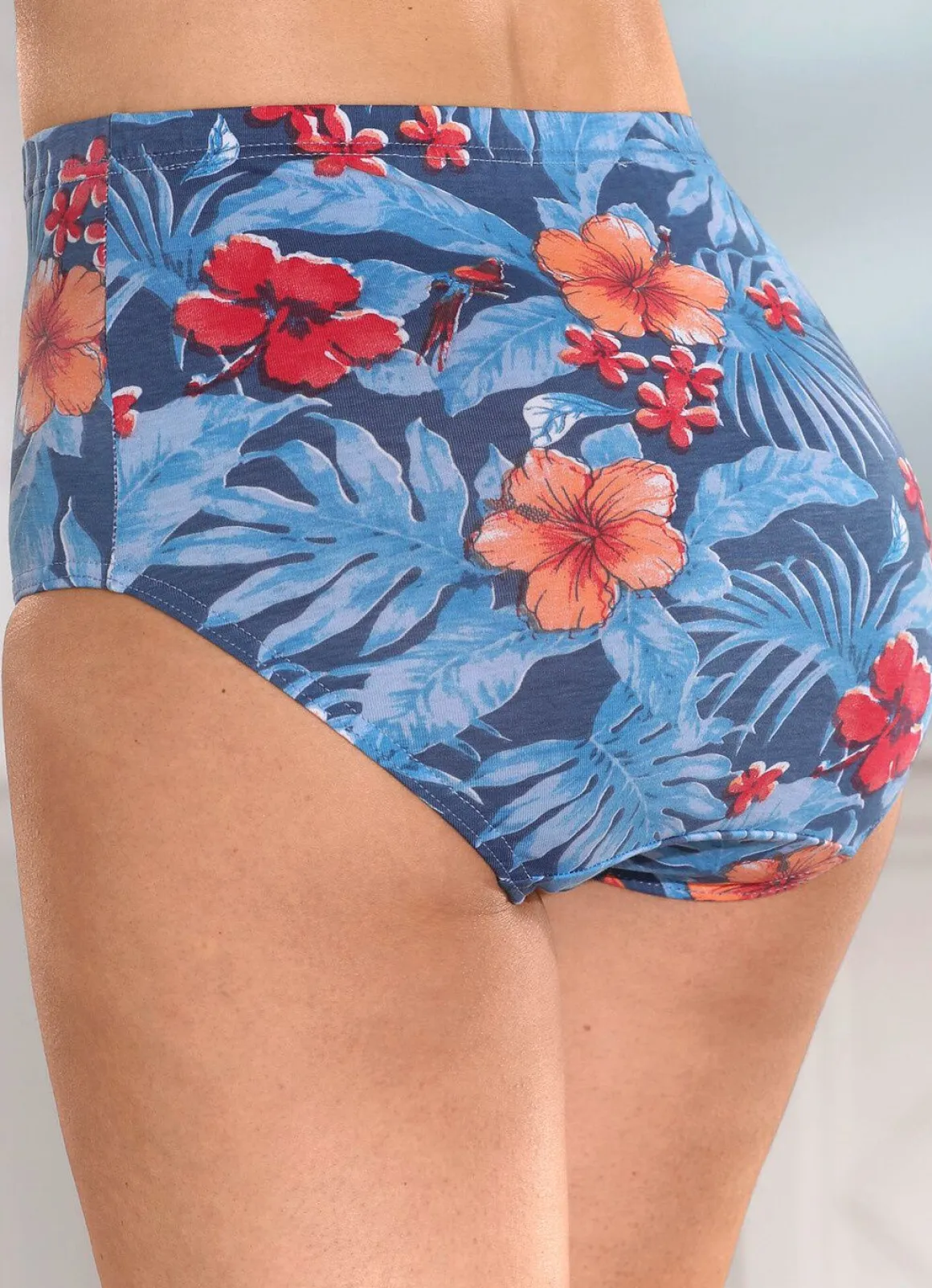 Laurina Viererpack Slips mit Floraldessin
