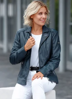 Lederkurzjacke von „Cabrini“