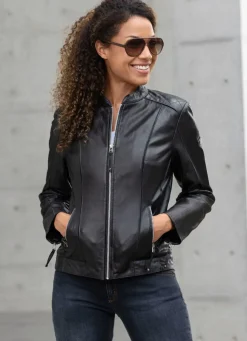 Lederkurzjacke von „Cabrini“