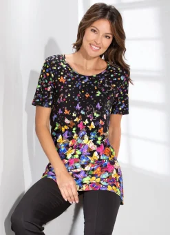 Longshirt mit farbbrillantem Inkjet-Druck