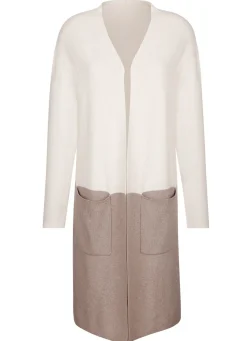Long-Strickjacke mit Kaschmir