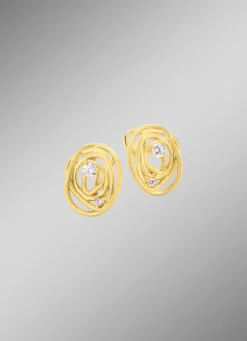 Mattierte Clipstecker mit Zirkonia