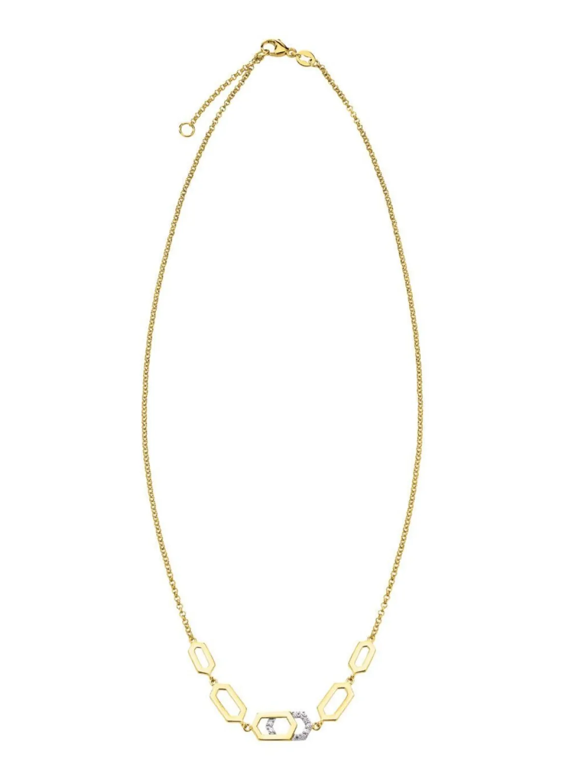 Moderne Halskette mit Zirkonia