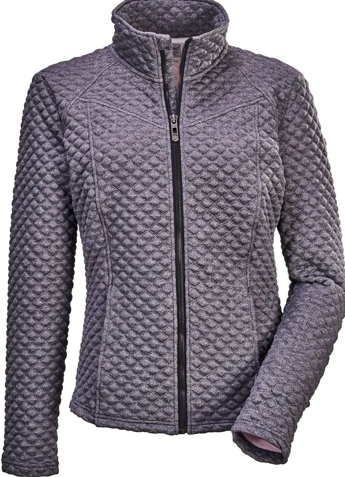 Modische Damen-Stretch-Jacke mit Jaquard-Steppmuster
