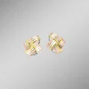 Modische Knoten-Clipstecker in Tricolor