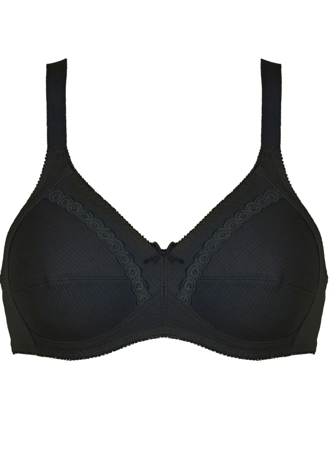 Naturana Zweierpack BH mit dekorativem Spitzenband in den Cups