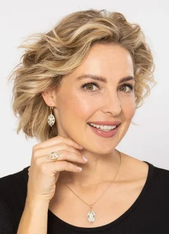 Ohrringe mit Diamanten im Blumendesign