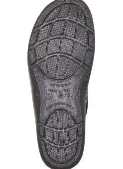 Pantoffel mit floralem Muster