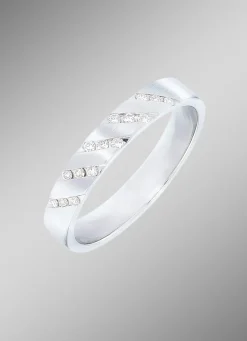 Platin Damenring mit Brillanten