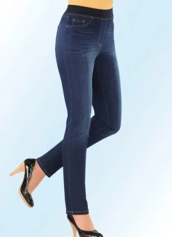 Power-Stretch-Jeans in Schlupfform