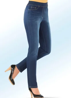 Power-Stretch-Jeans in Schlupfform