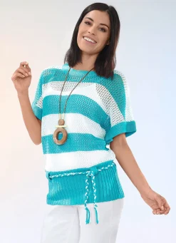 Pulli in Netzmuster