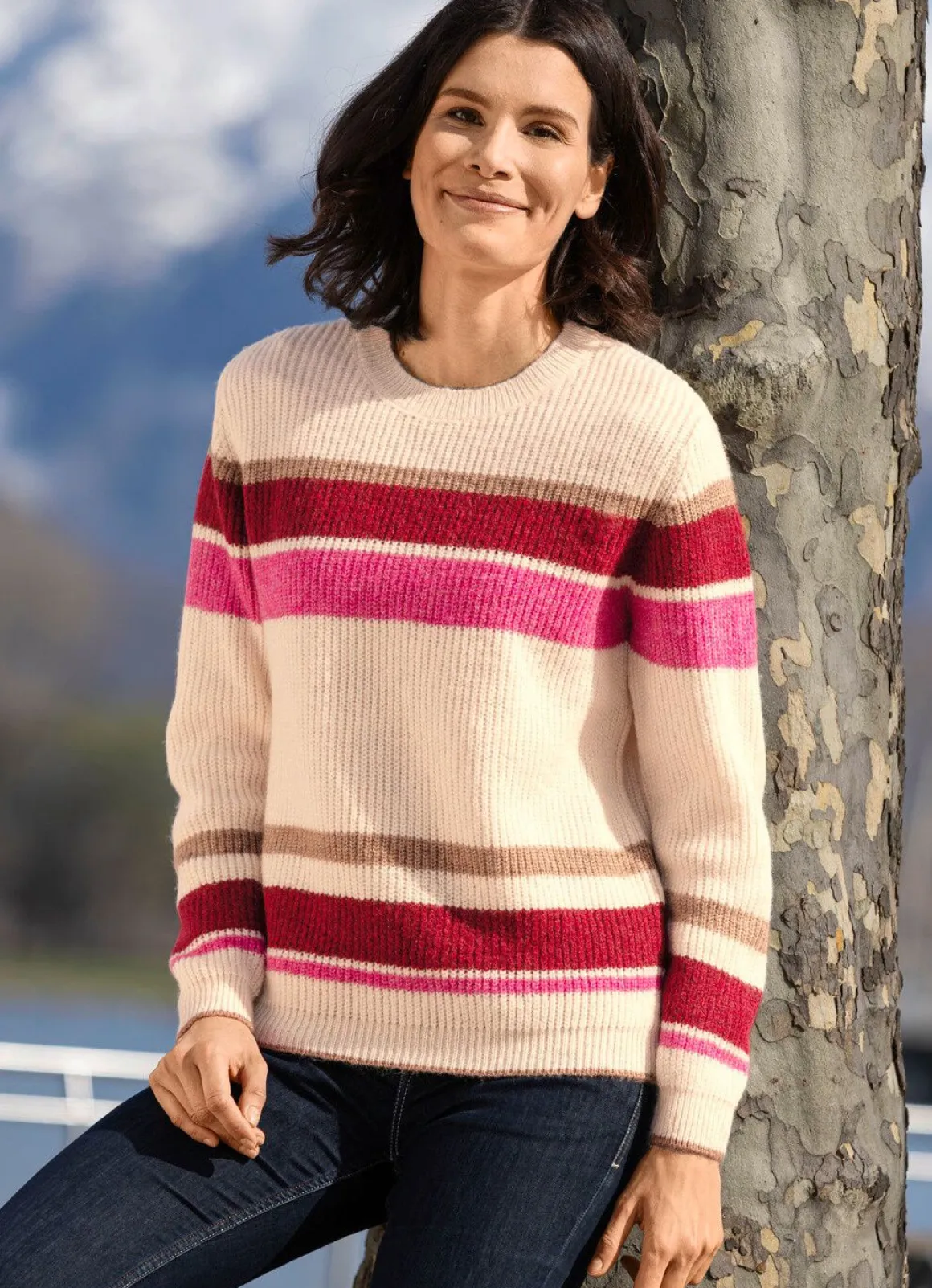 Pullover aus sehr flauschigem Garn