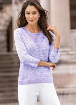 Pullover in Doppel-Optik