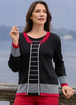 Pullover in Doppel-Optik