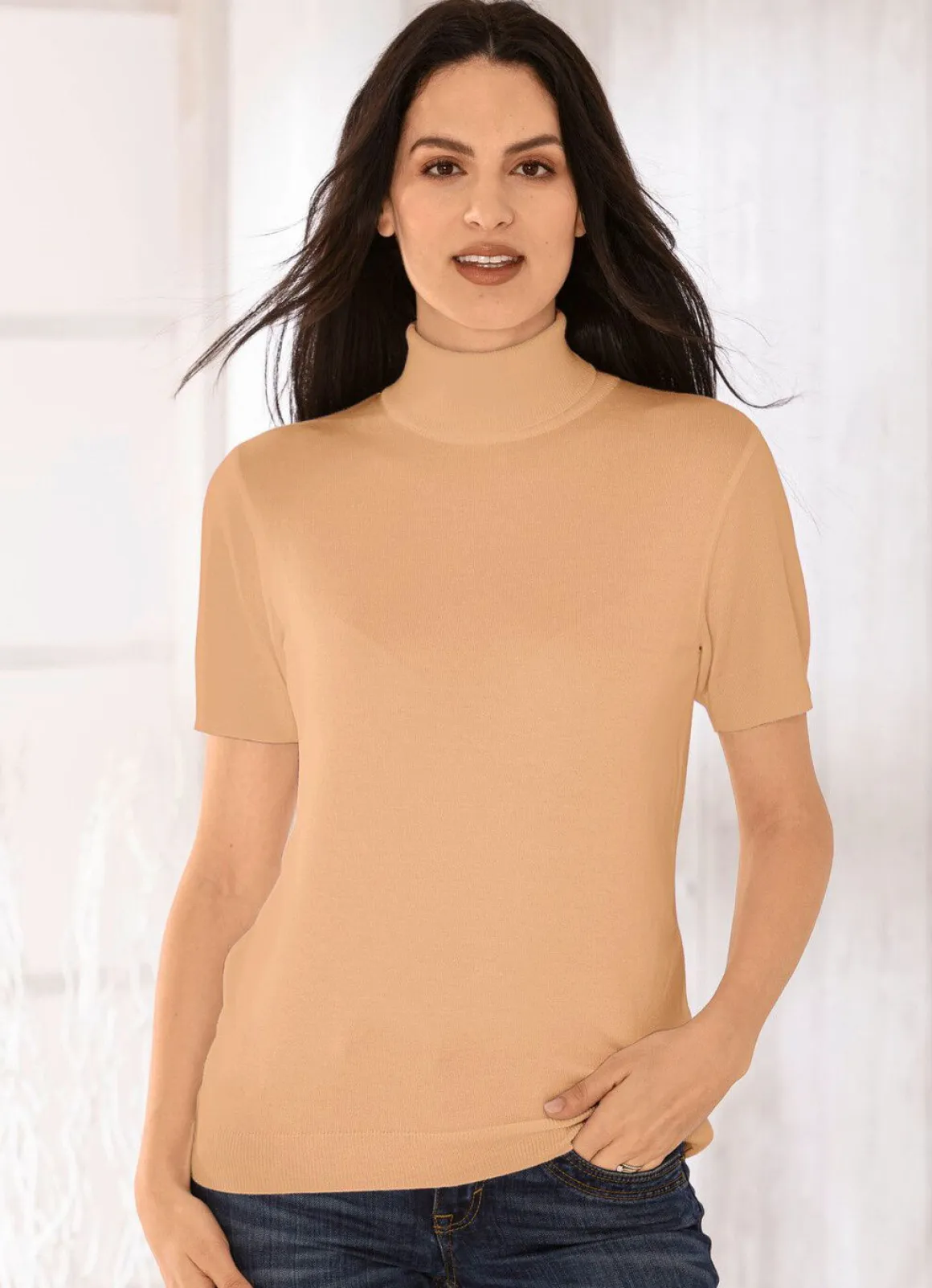 Pullover in edel glänzender Qualität