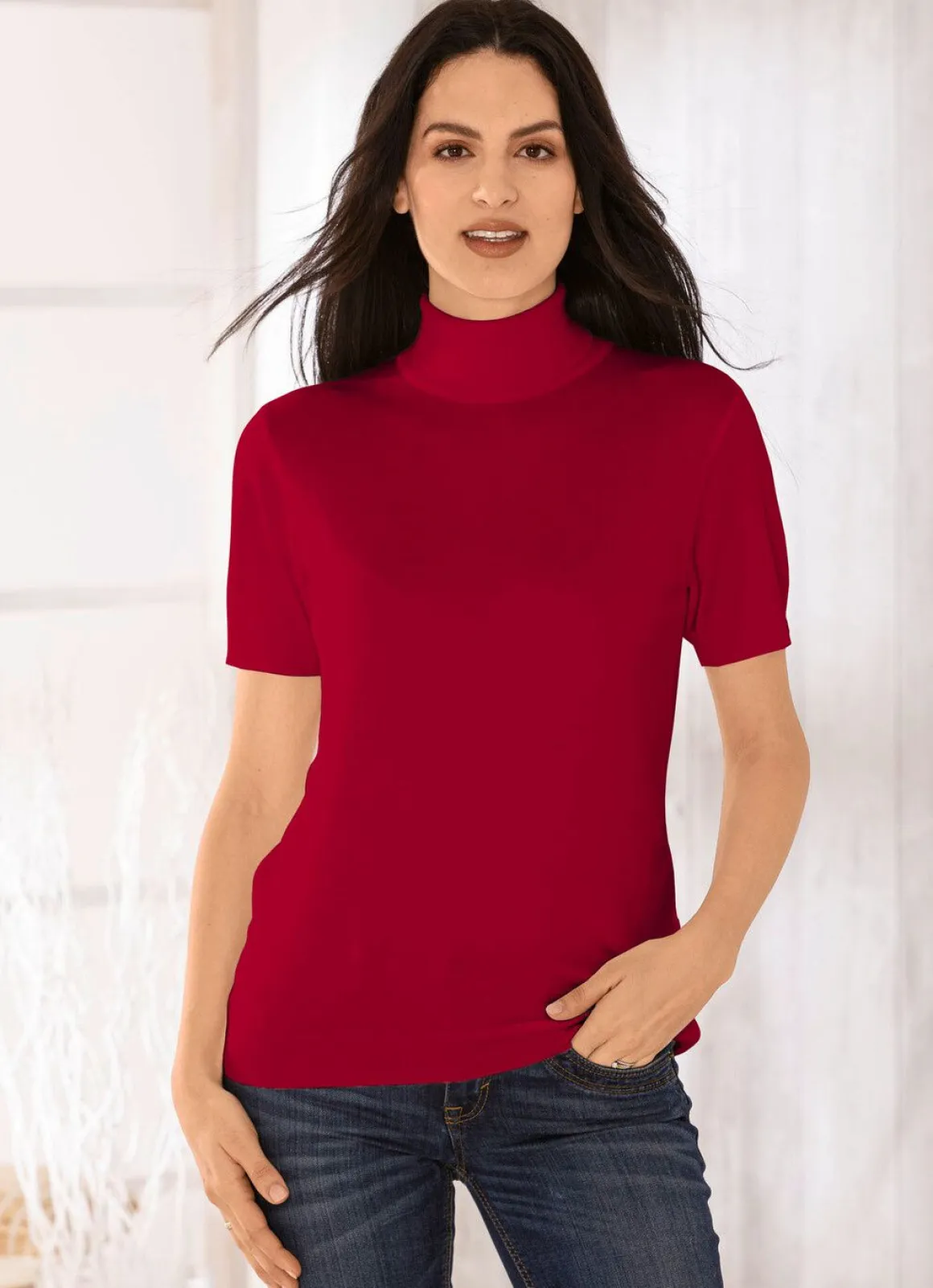 Pullover in edel glänzender Qualität
