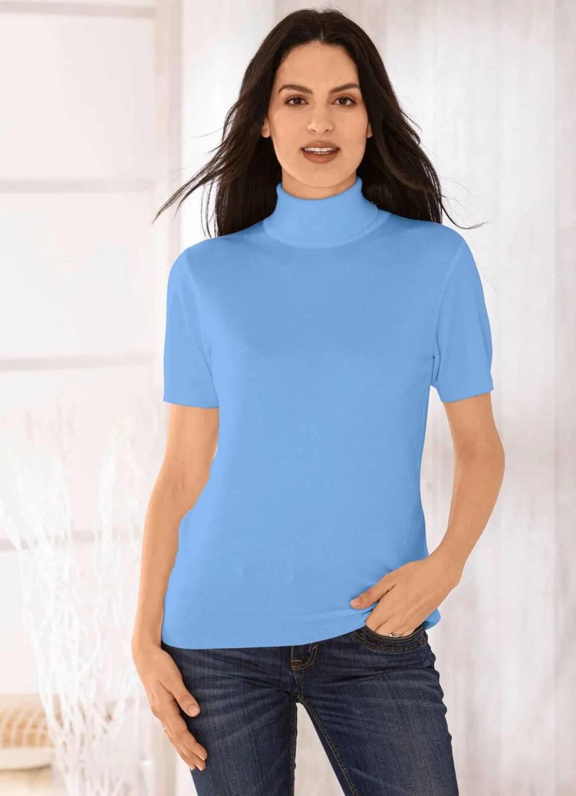 Pullover in edel glänzender Qualität