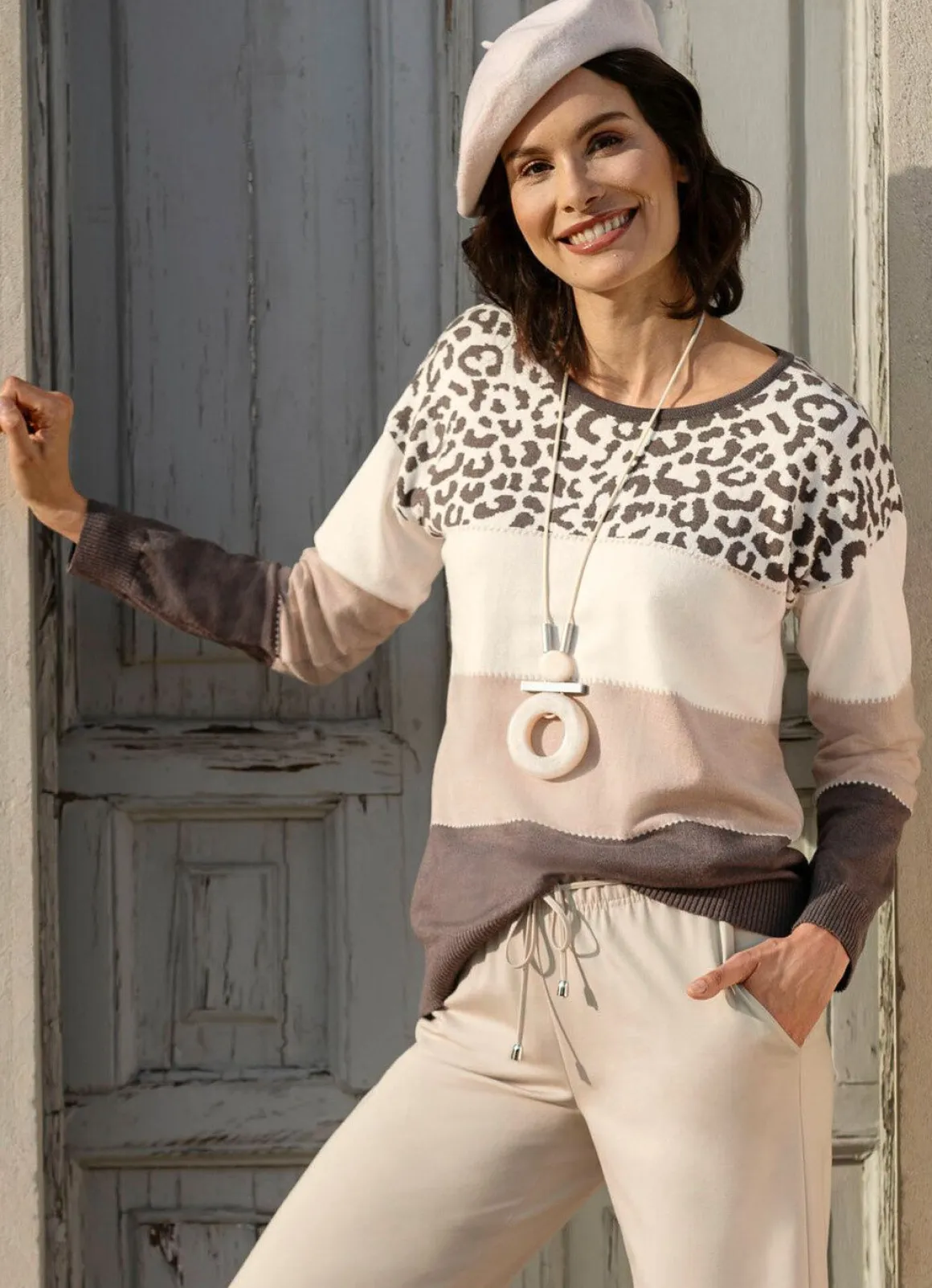Pullover in Feinstrick