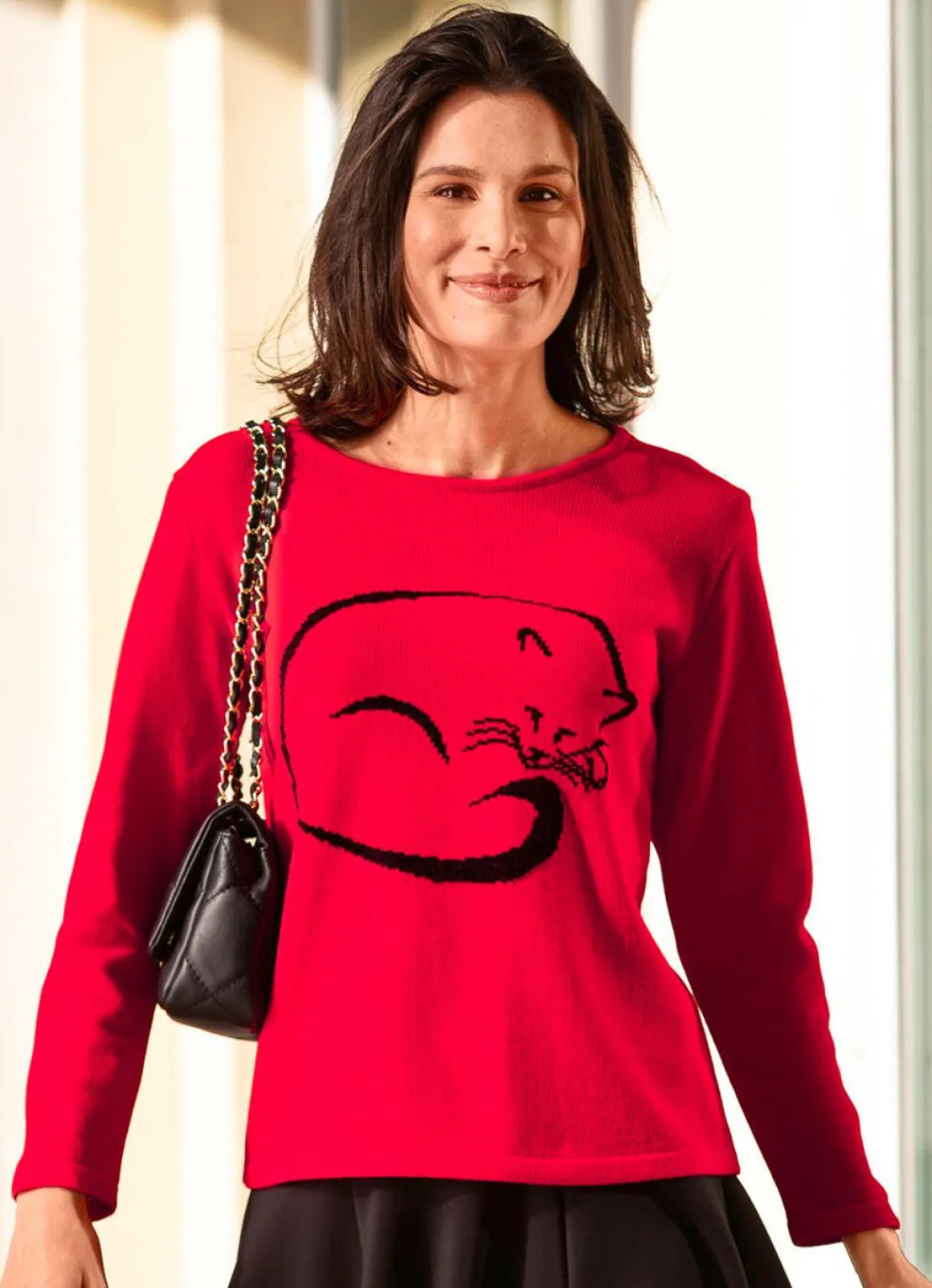 Pullover in Garnmix