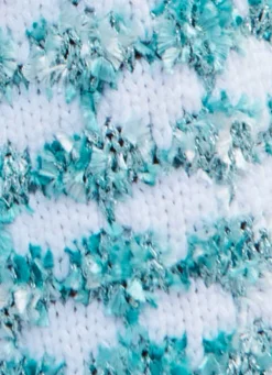 Pullover in Garnmix mit Federgarn