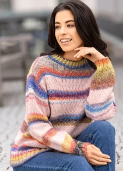 Pullover in Grobstrick
