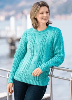 Pullover in Grobstrick