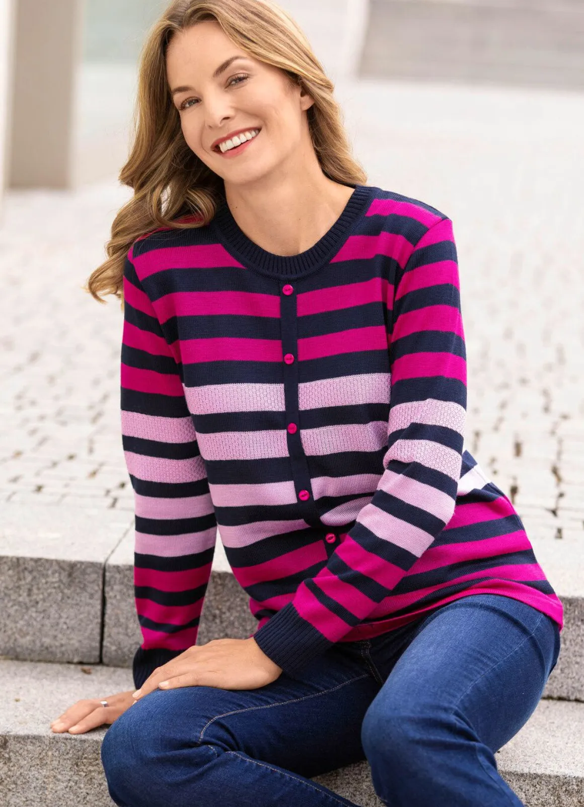 Pullover in Jackenoptik