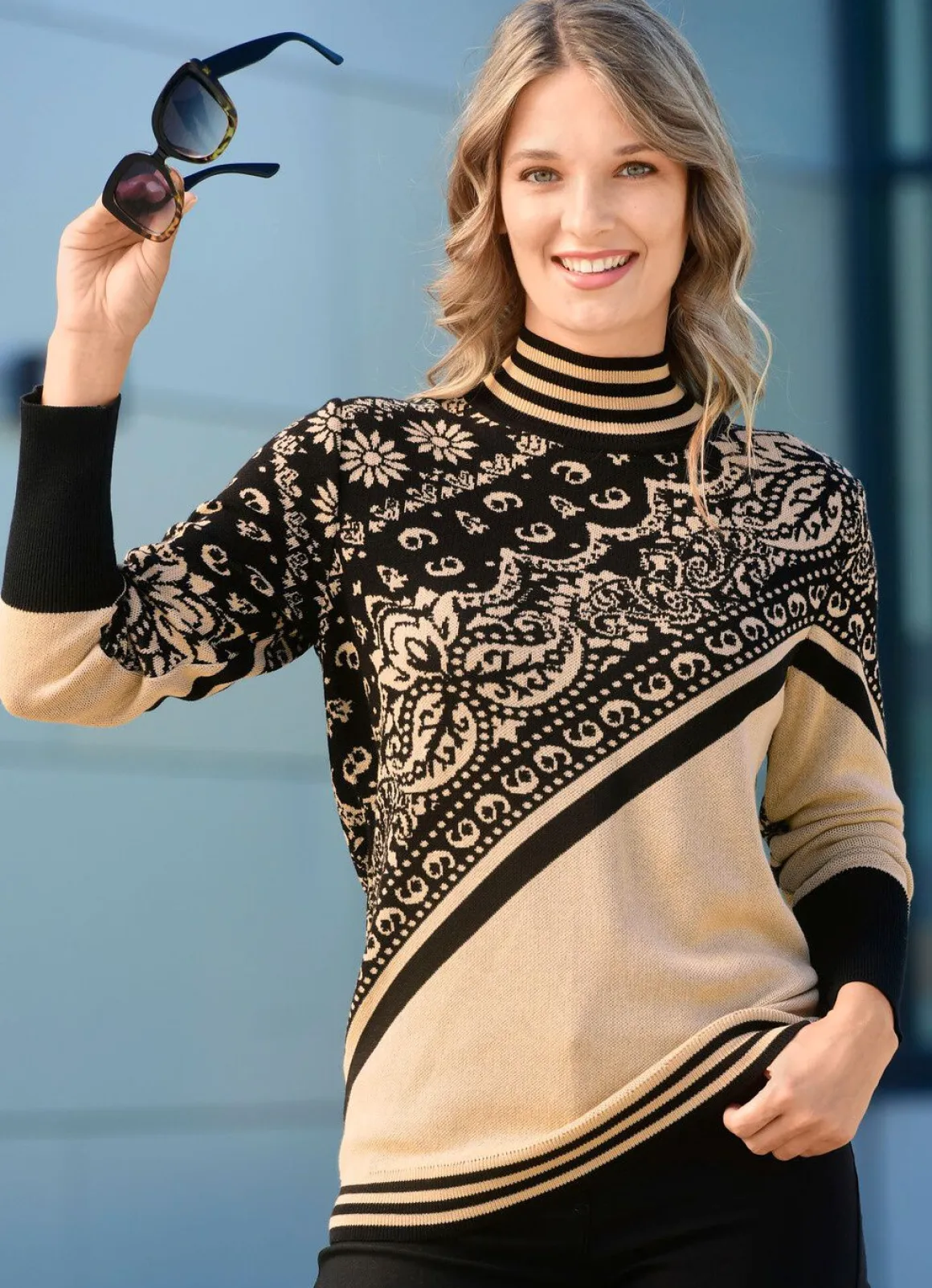 Pullover in Jacquard-Dessin