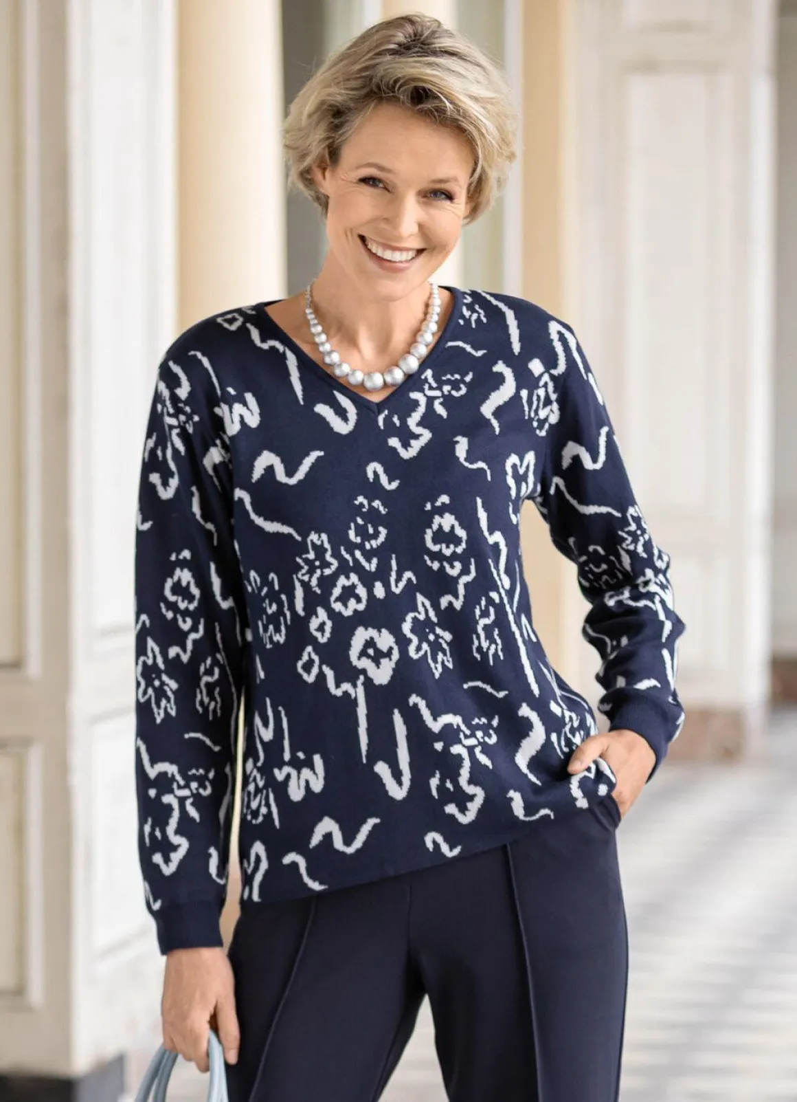 Pullover in Jacquard-Dessin