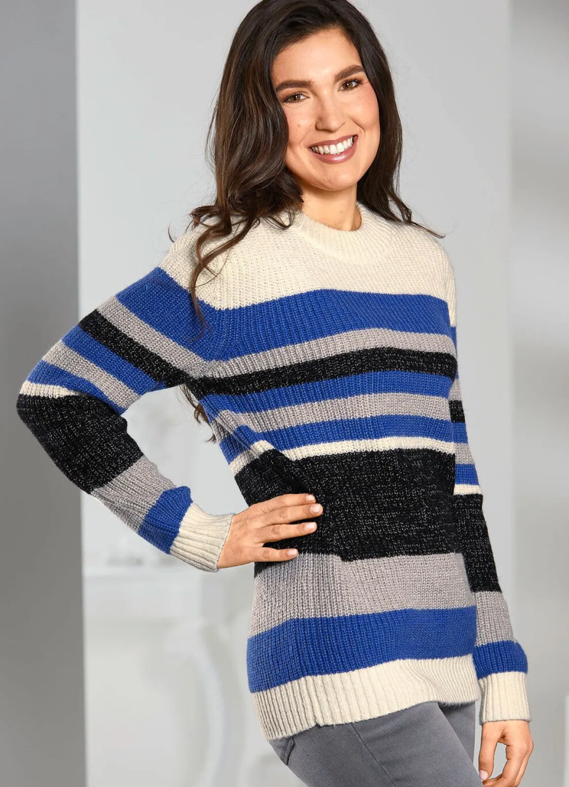 Pullover in Perlfang