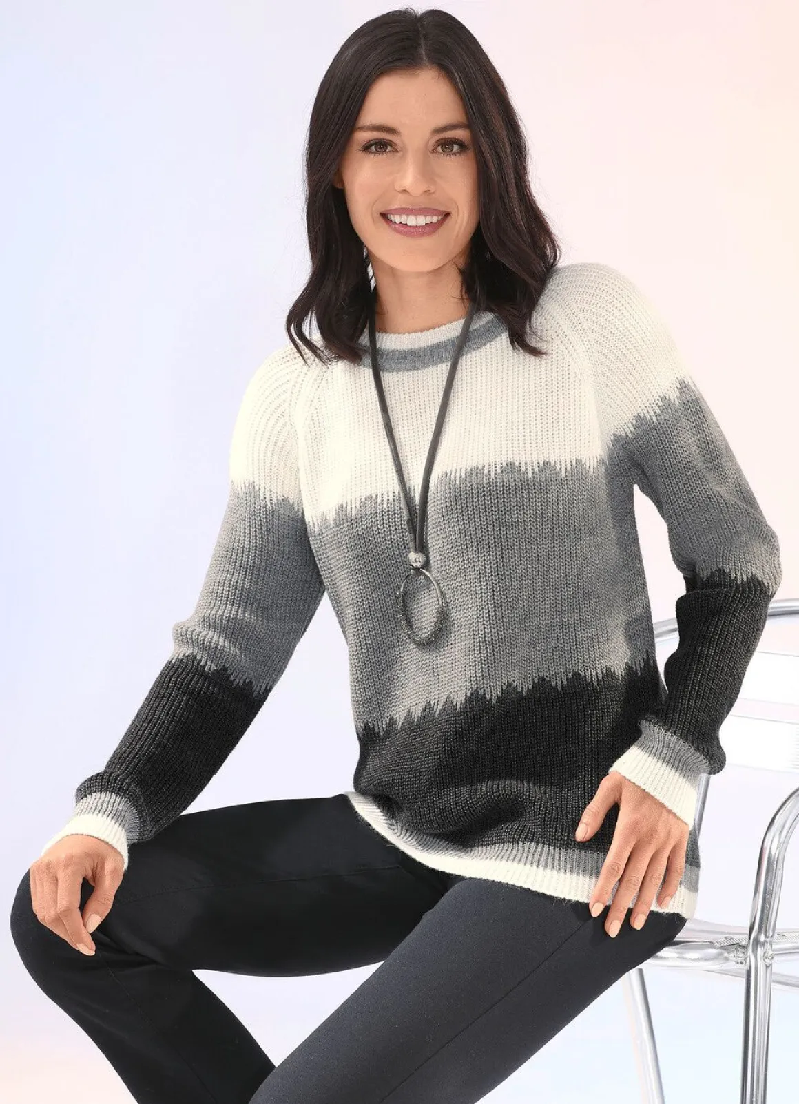 Pullover in Perlfang