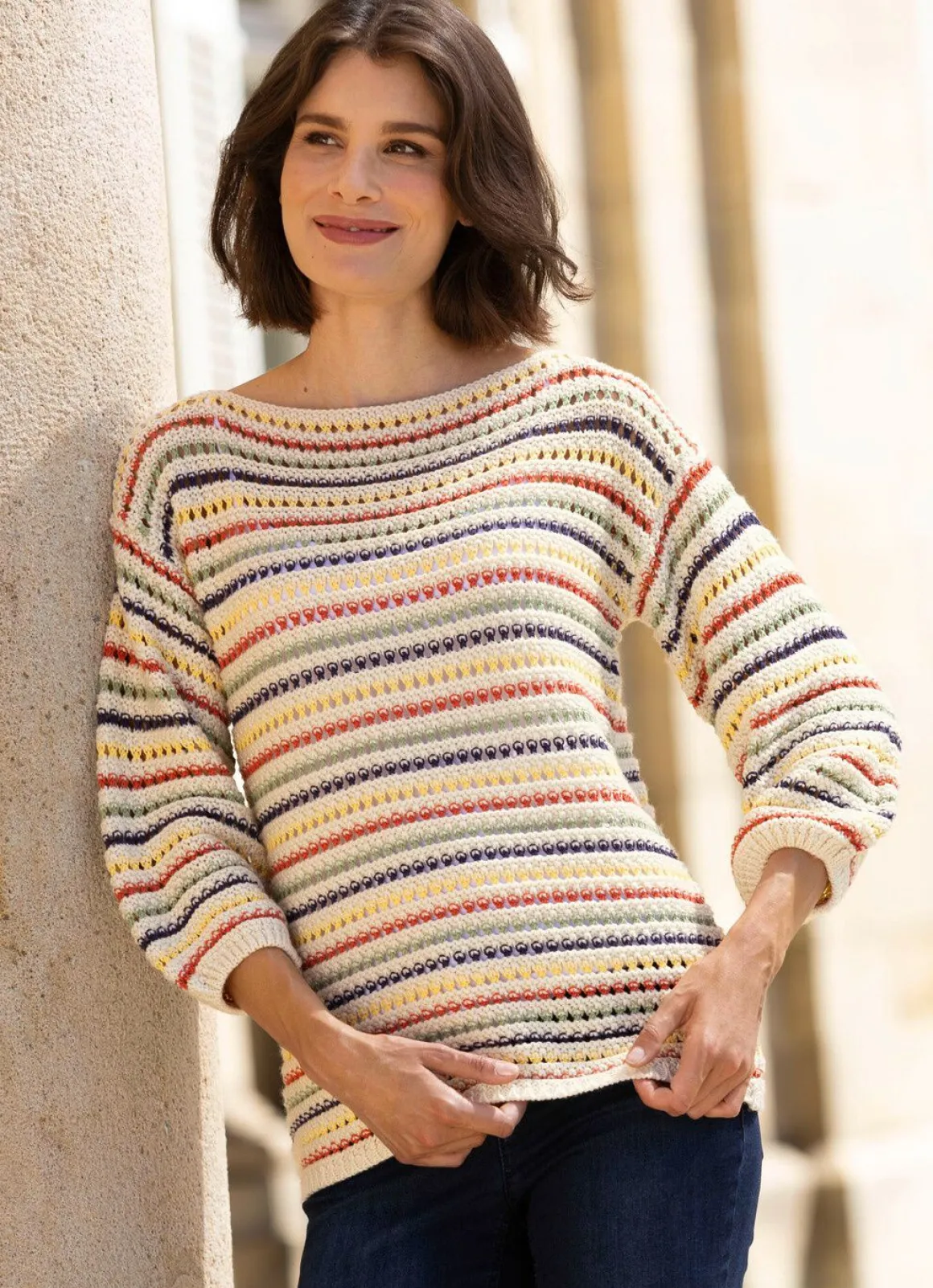 Pullover in Ringeldessin