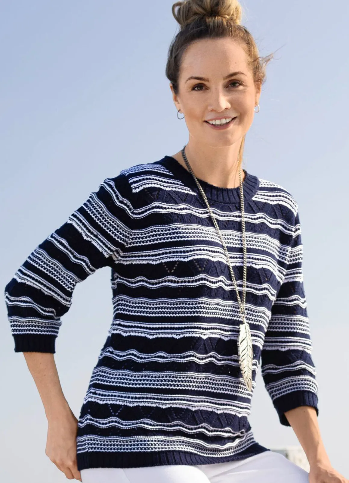 Pullover in Ringeldessin