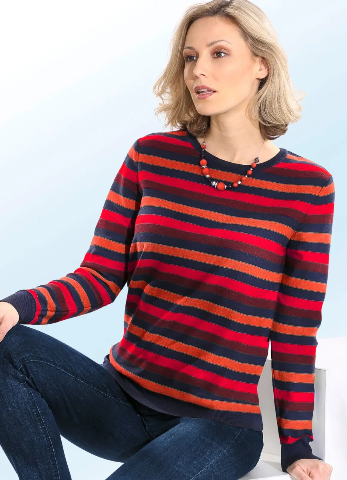 Pullover in Ringeldessin