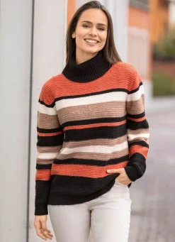 Pullover in Ringelmuster