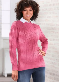 Pullover in Strukturmix
