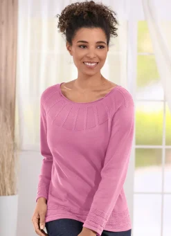 Pullover in Strukturmix