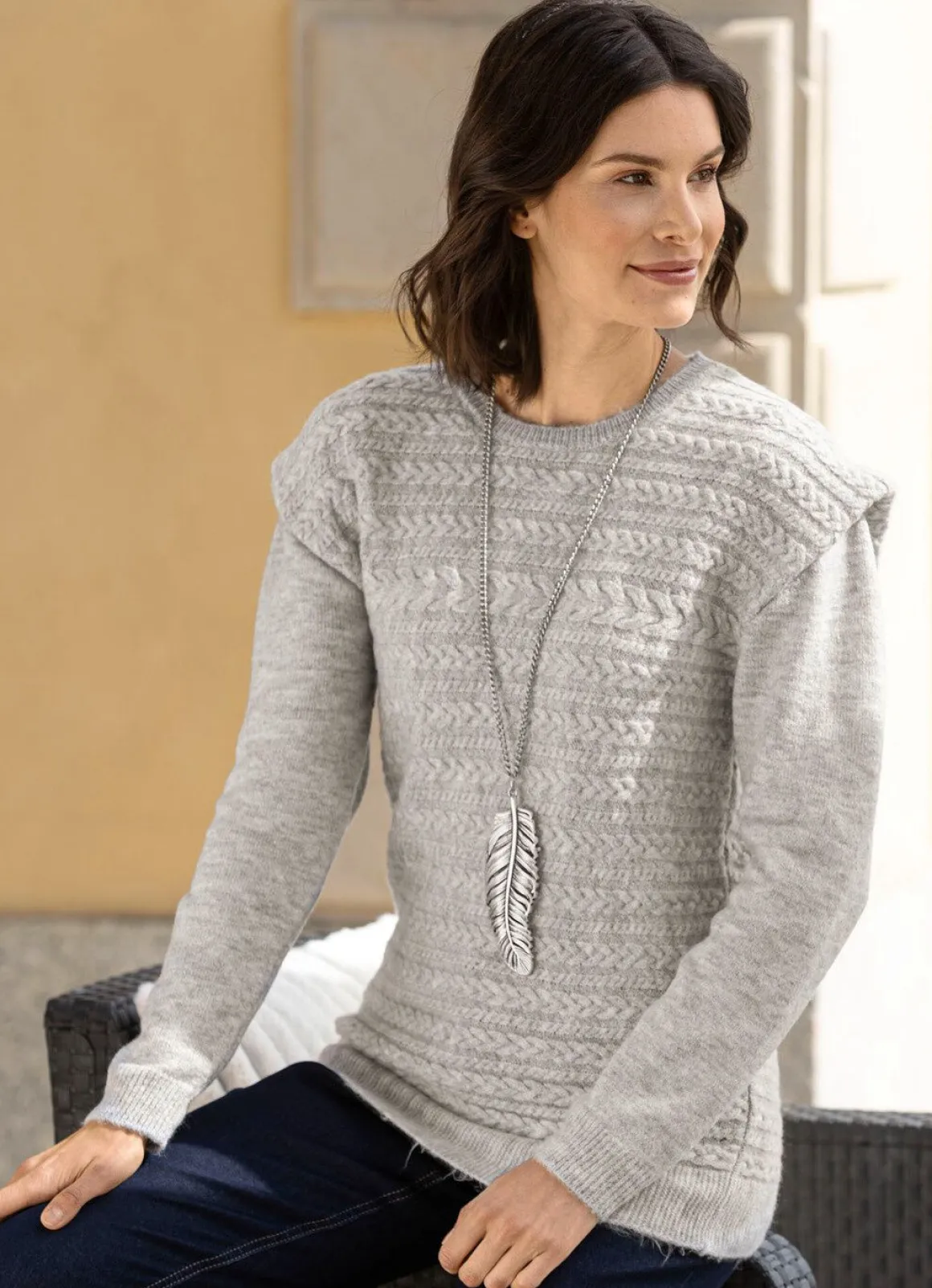 Pullover in Two-in-One-Optik