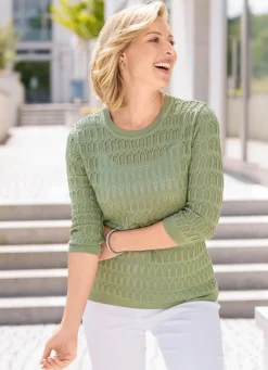 Pullover in zartem Mustermix