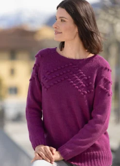 Pullover mit Cloqué-Dessin