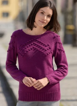 Pullover mit Cloqué-Dessin