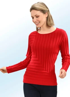 Pullover mit dekorativem Rippendessin