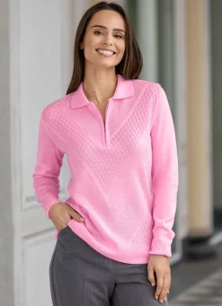 Pullover mit dezentem Glanz